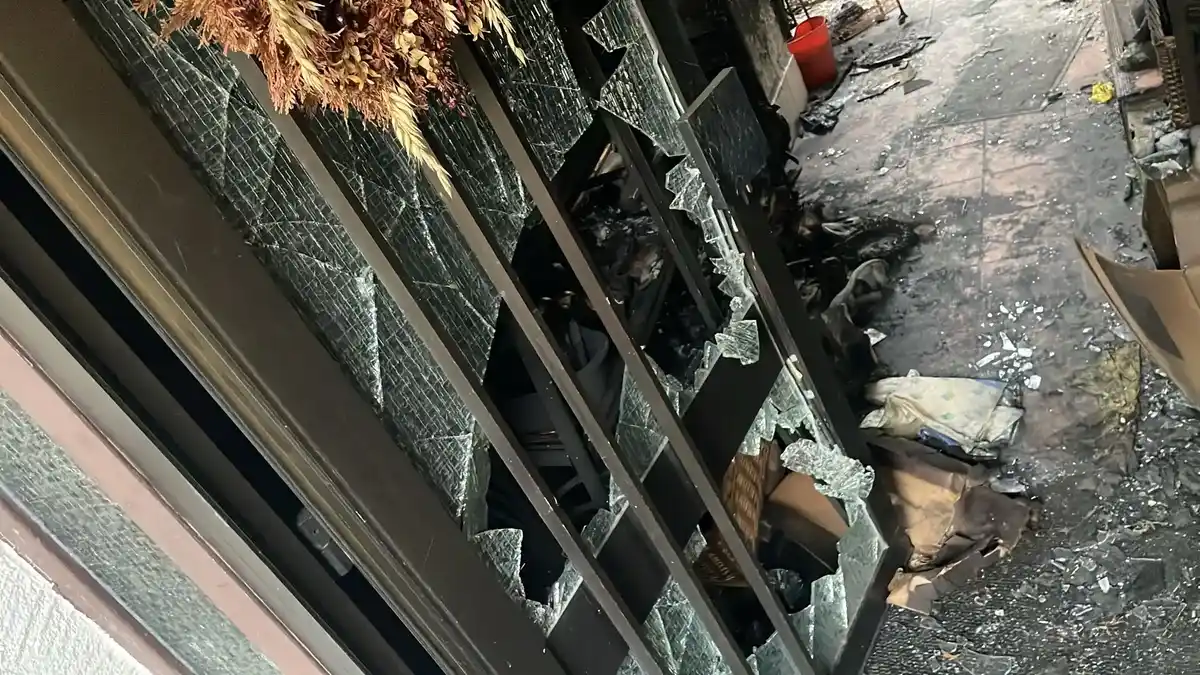 Wohnzimmer Brandschaden Sanierung Augsburg